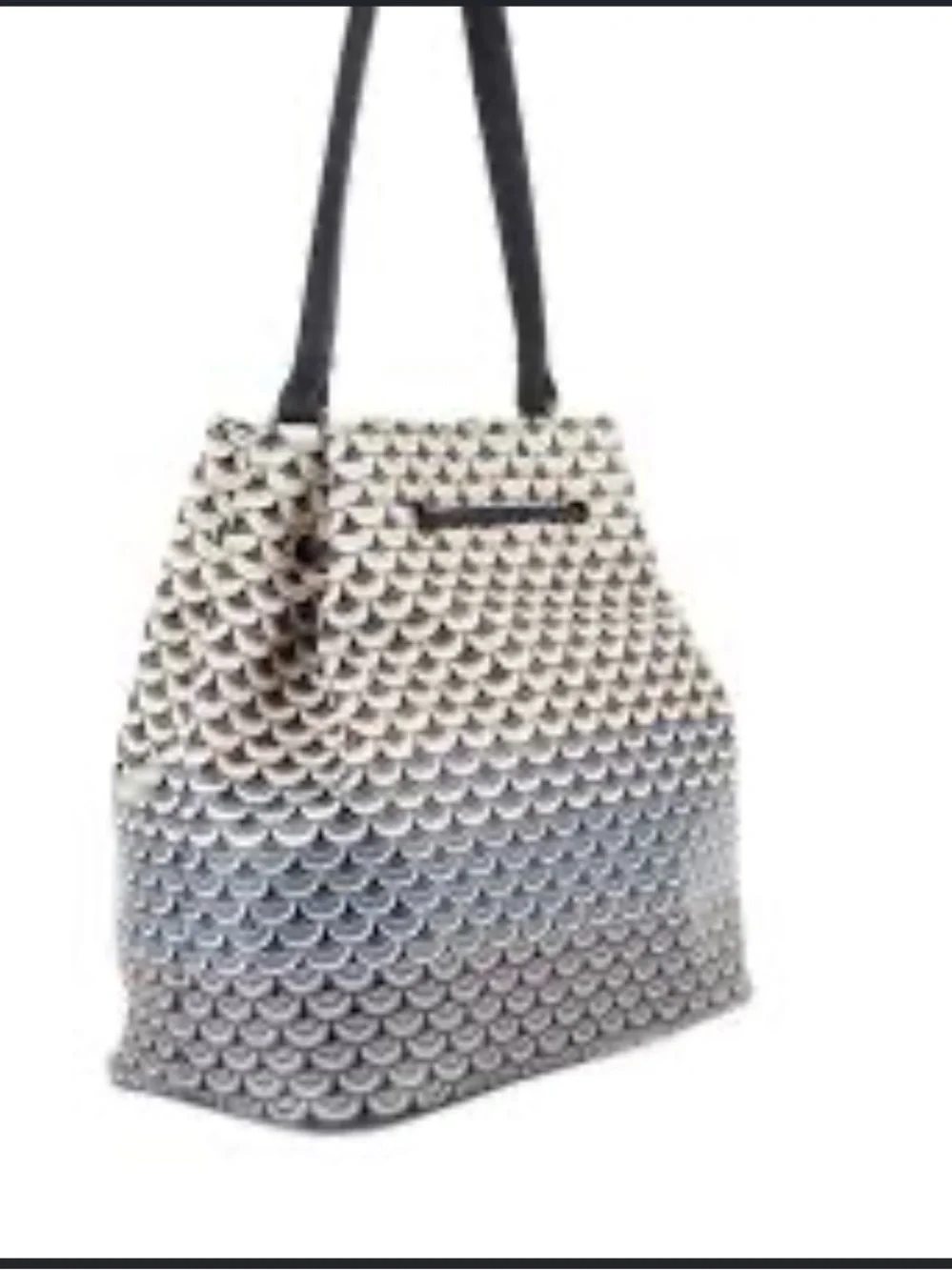 Black & White Patterned Crossbody Bag